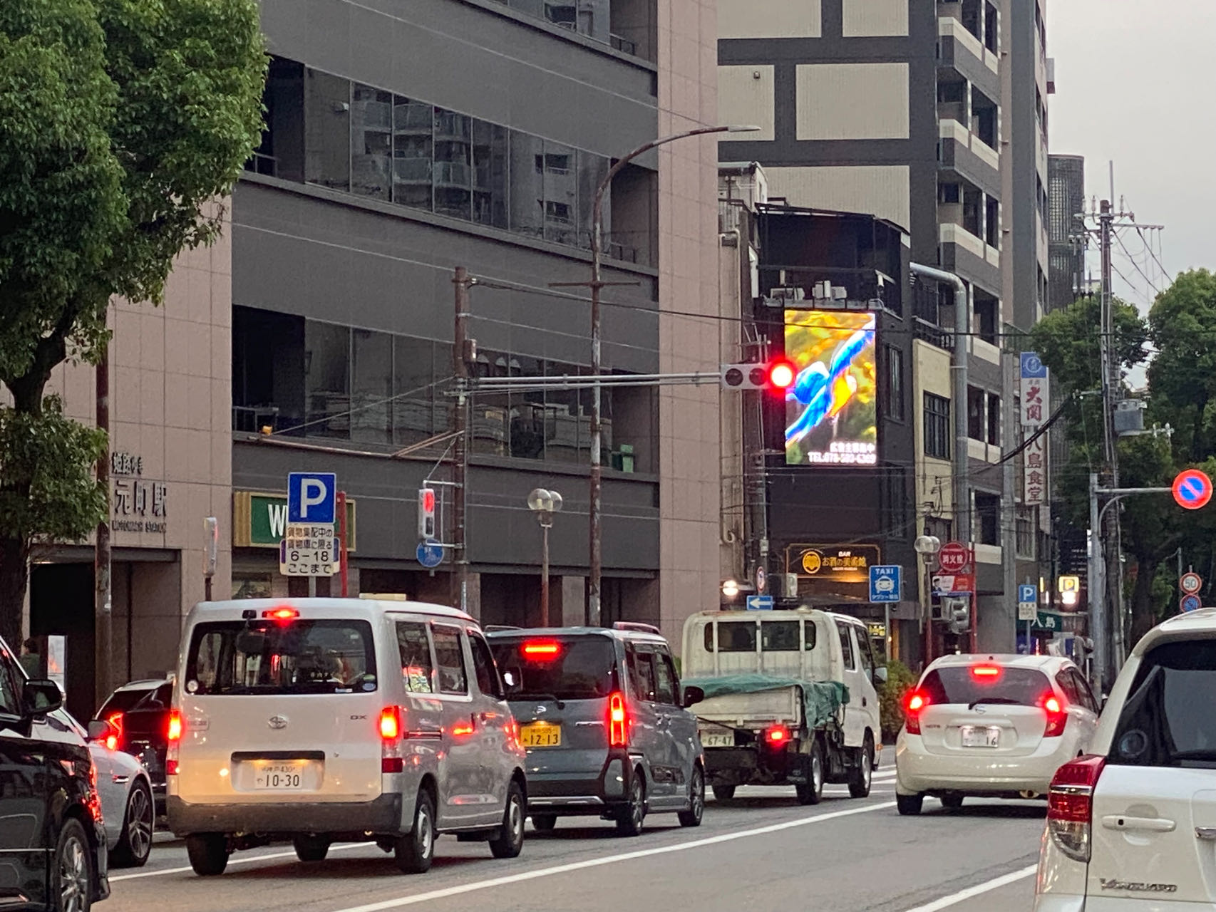 県道21号線・車両側から見たDENVISION
